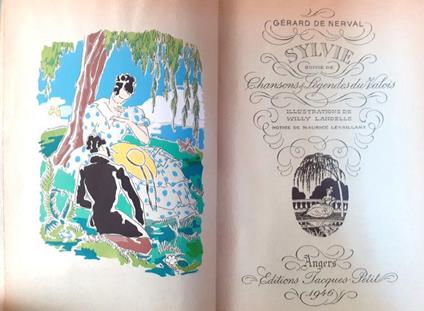 Sylvie "Chanson & Legend du Valois" illustrations de W. Landelle 1946 - Gérard de Nerval - copertina