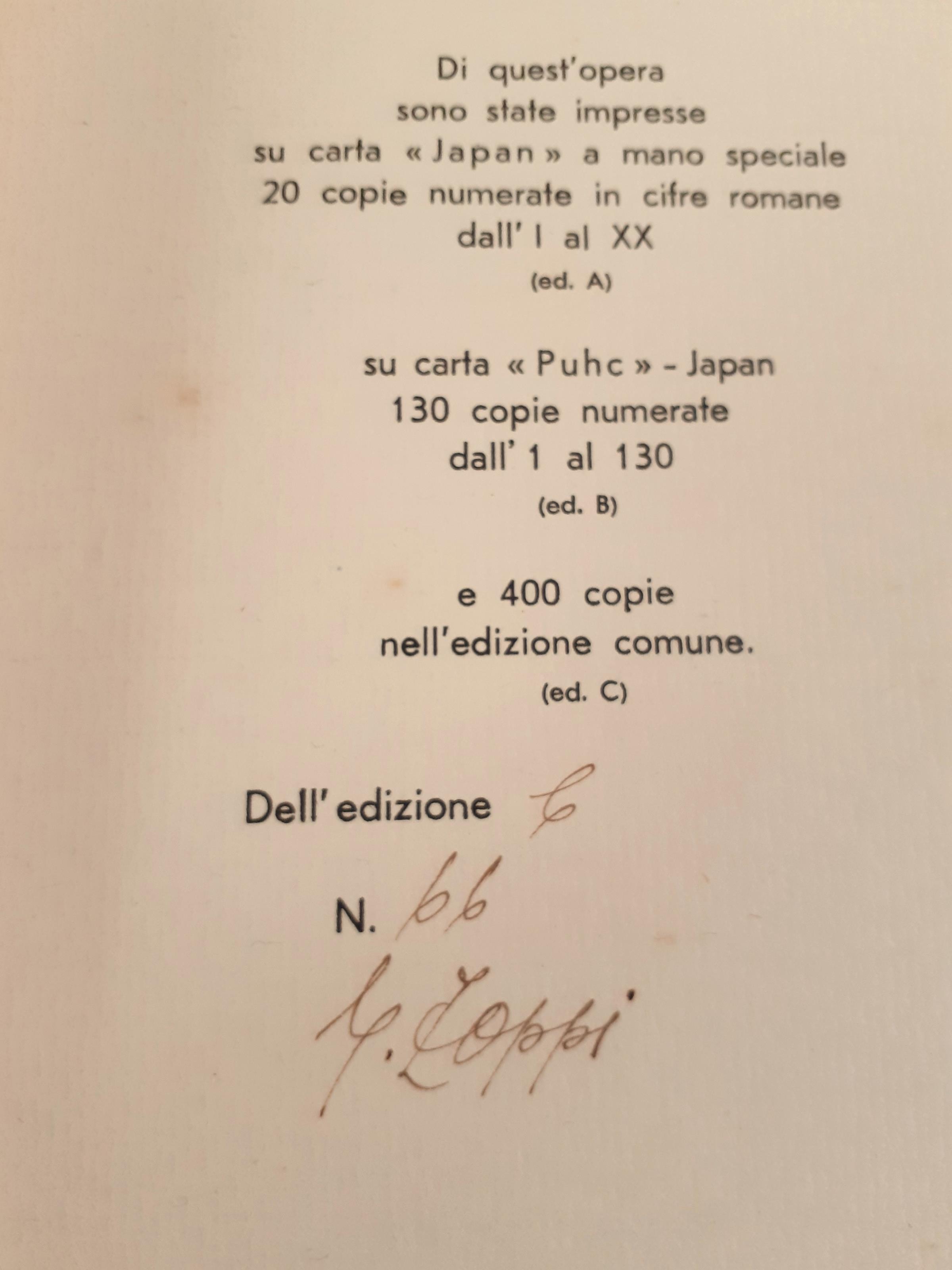 Azzurro sui monti Poesie - Editoriale Ticinese 1936 con dedica dell'autore