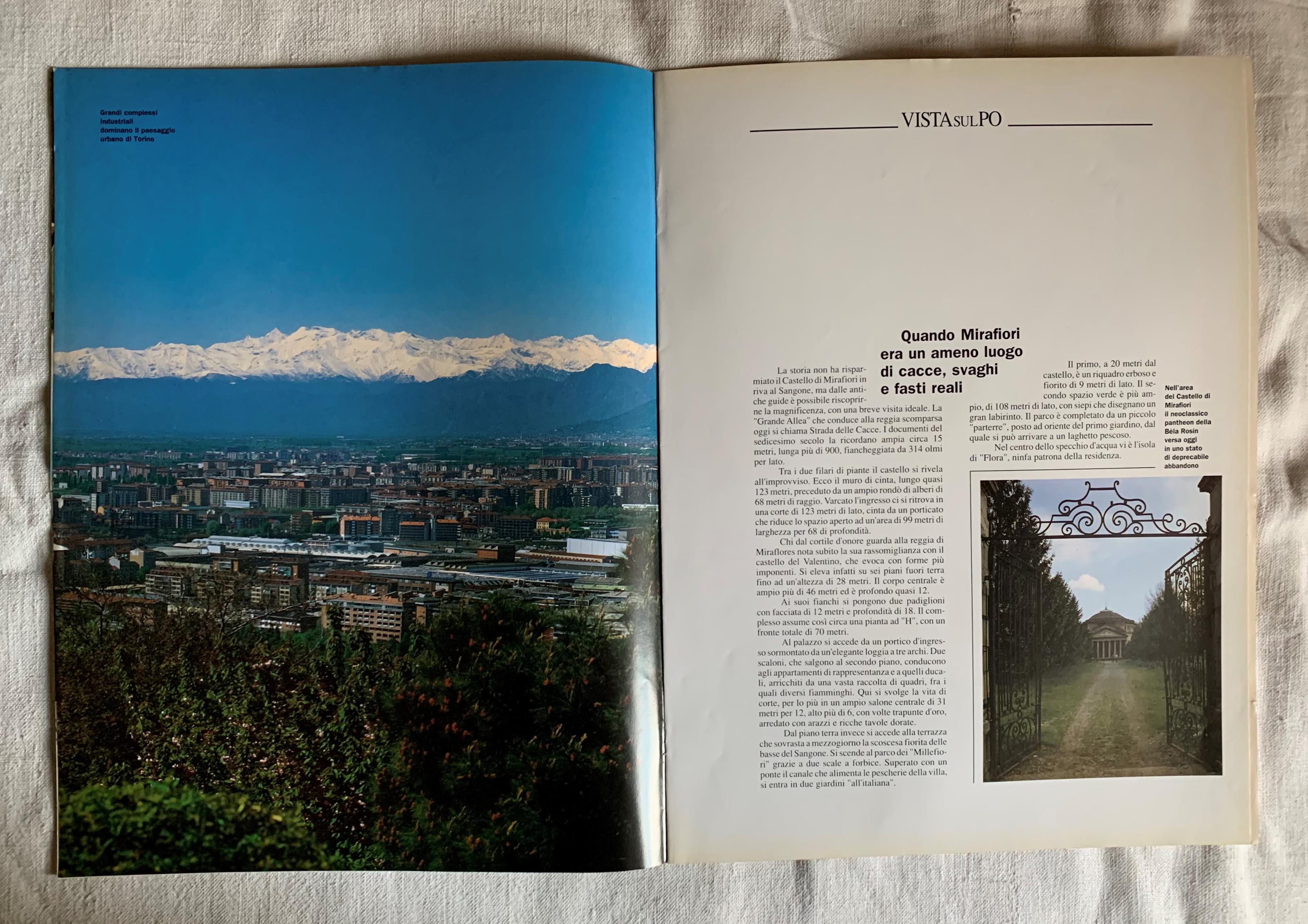 Vista sul Po. (Il Po) Attraverso Torino. La periferia industriale
