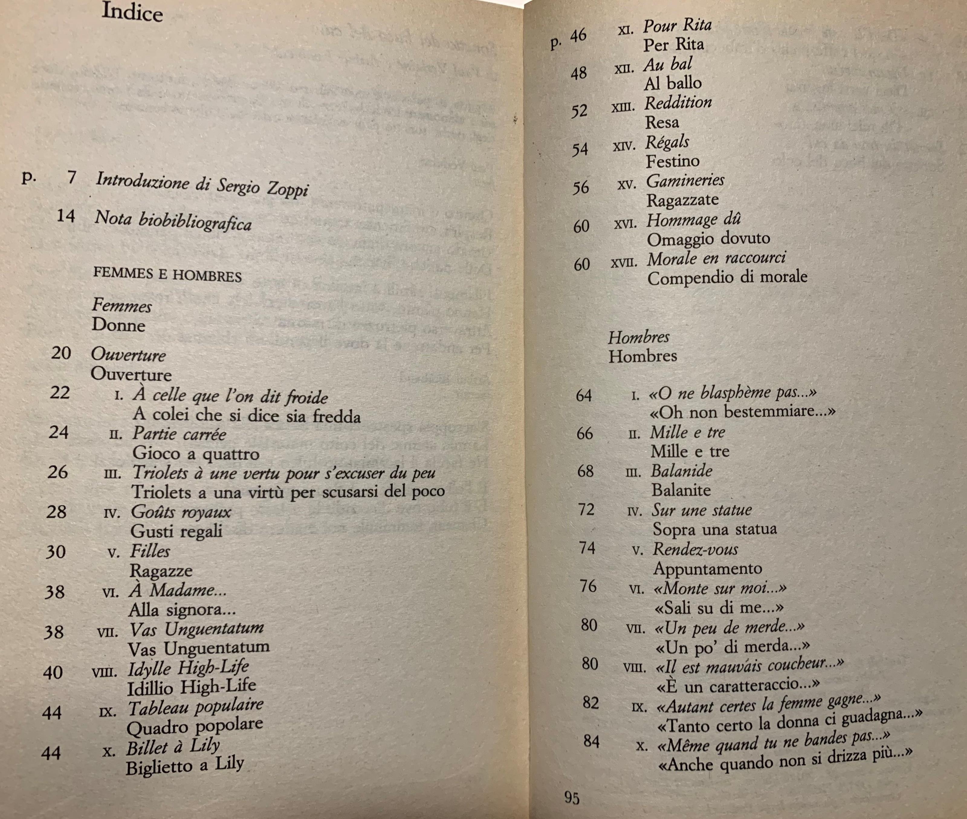 Femmes e Hombres. Poesie erotiche. Testo francese a fronte