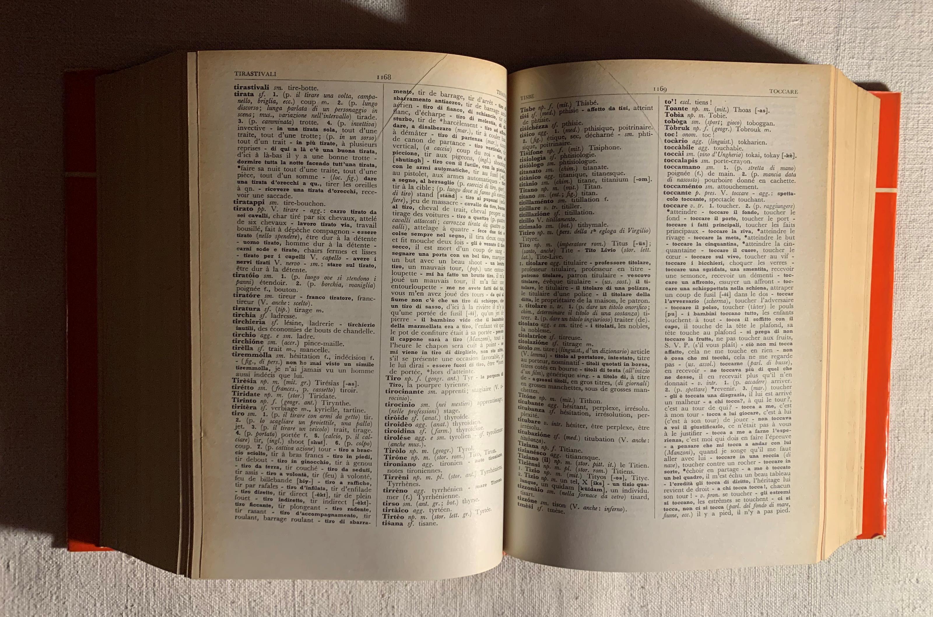 Il Novissimo Ghiotti. Vocabolario italiano-francese e francese-italiano