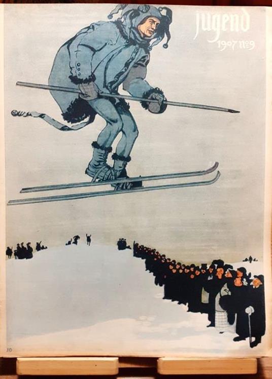 Jugend Nr. 9 del 1907 Cover del Secessionista monacese Julius Diez - copertina