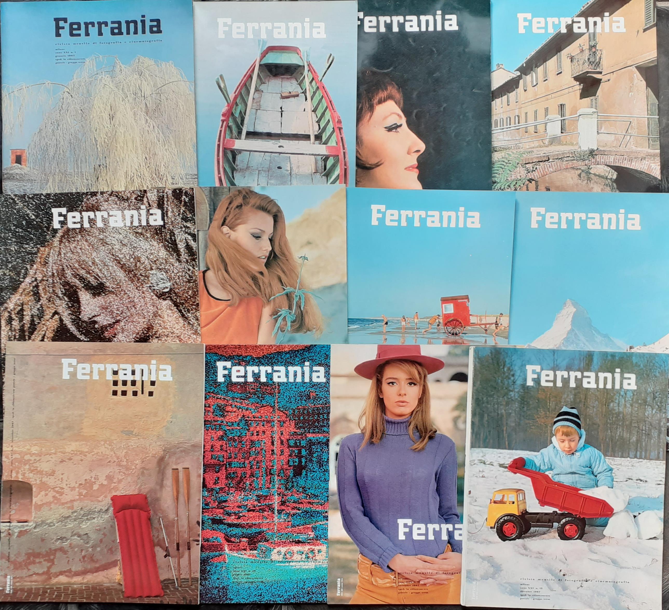 Rivista mensile di fotografia e cinematografia Ferrania annata 1967