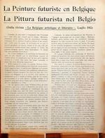 La Pittura futurista nel Belgio - Direzione del Movimento Futurista Milano 1912