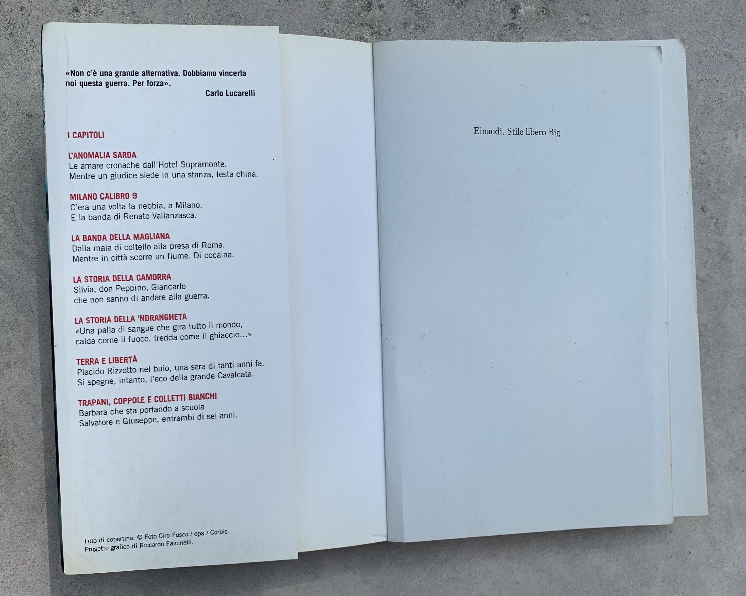 Storie di bande criminali, dii mafie e di persone oneste. Dai "Misteri d'Italia" di "Blu notte"