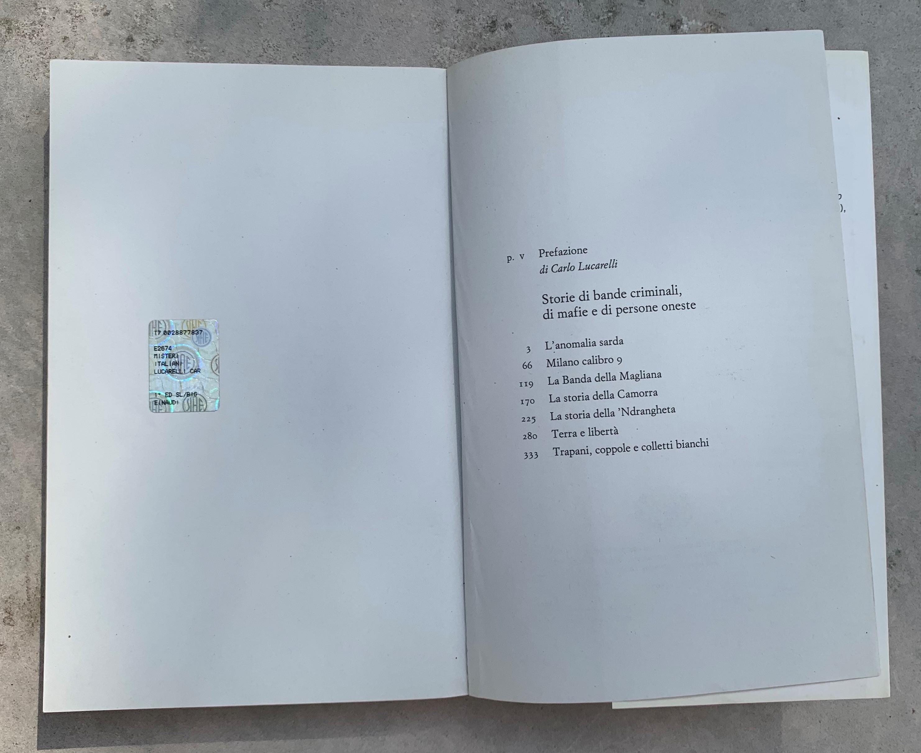 Storie di bande criminali, dii mafie e di persone oneste. Dai "Misteri d'Italia" di "Blu notte"