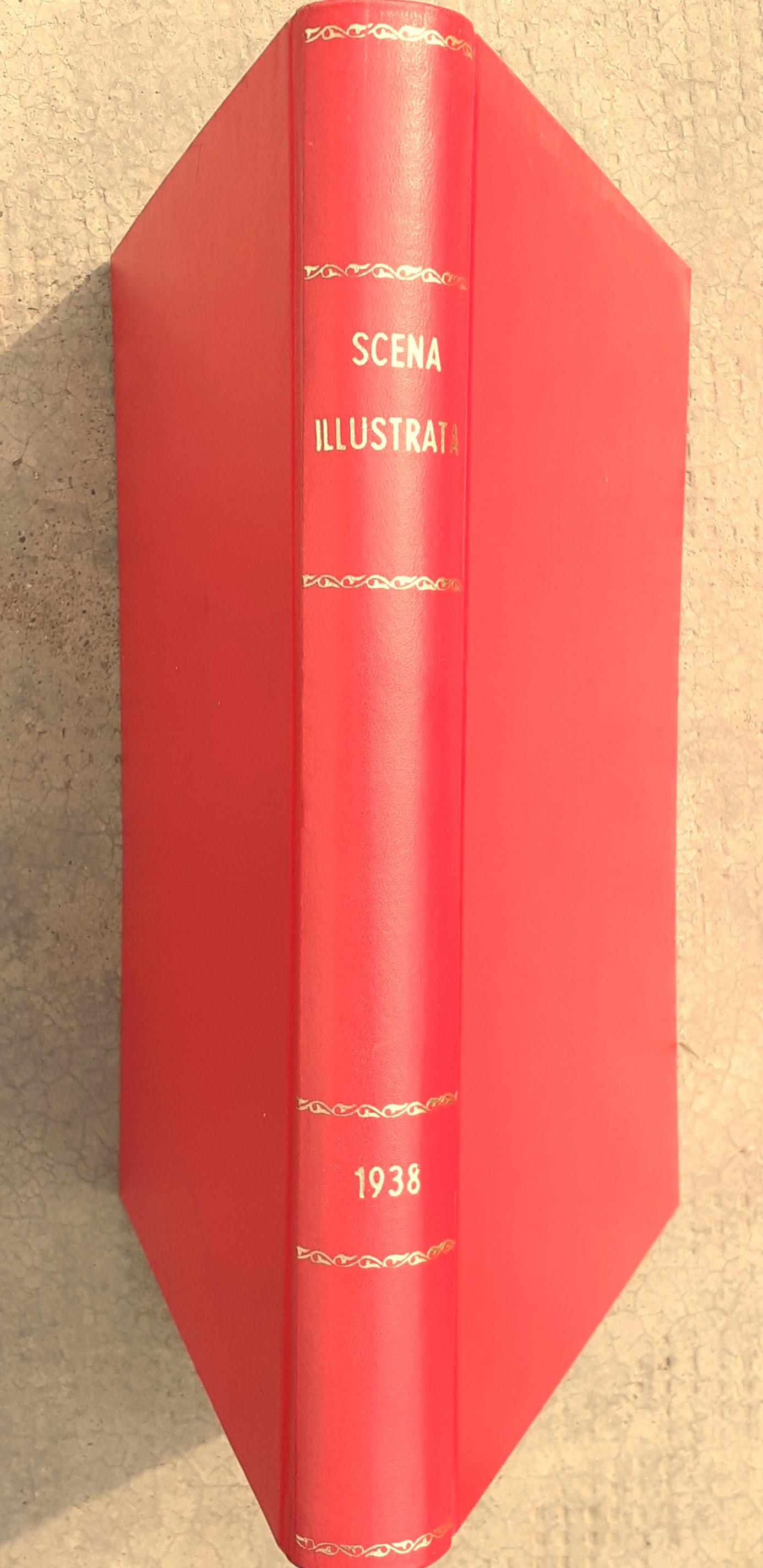 Scena illustrata annata completa rilegata 1938 Marinetti Arte Culinaria