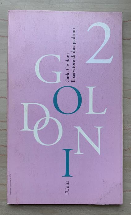 Il servitore di due padroni - Carlo Goldoni - copertina