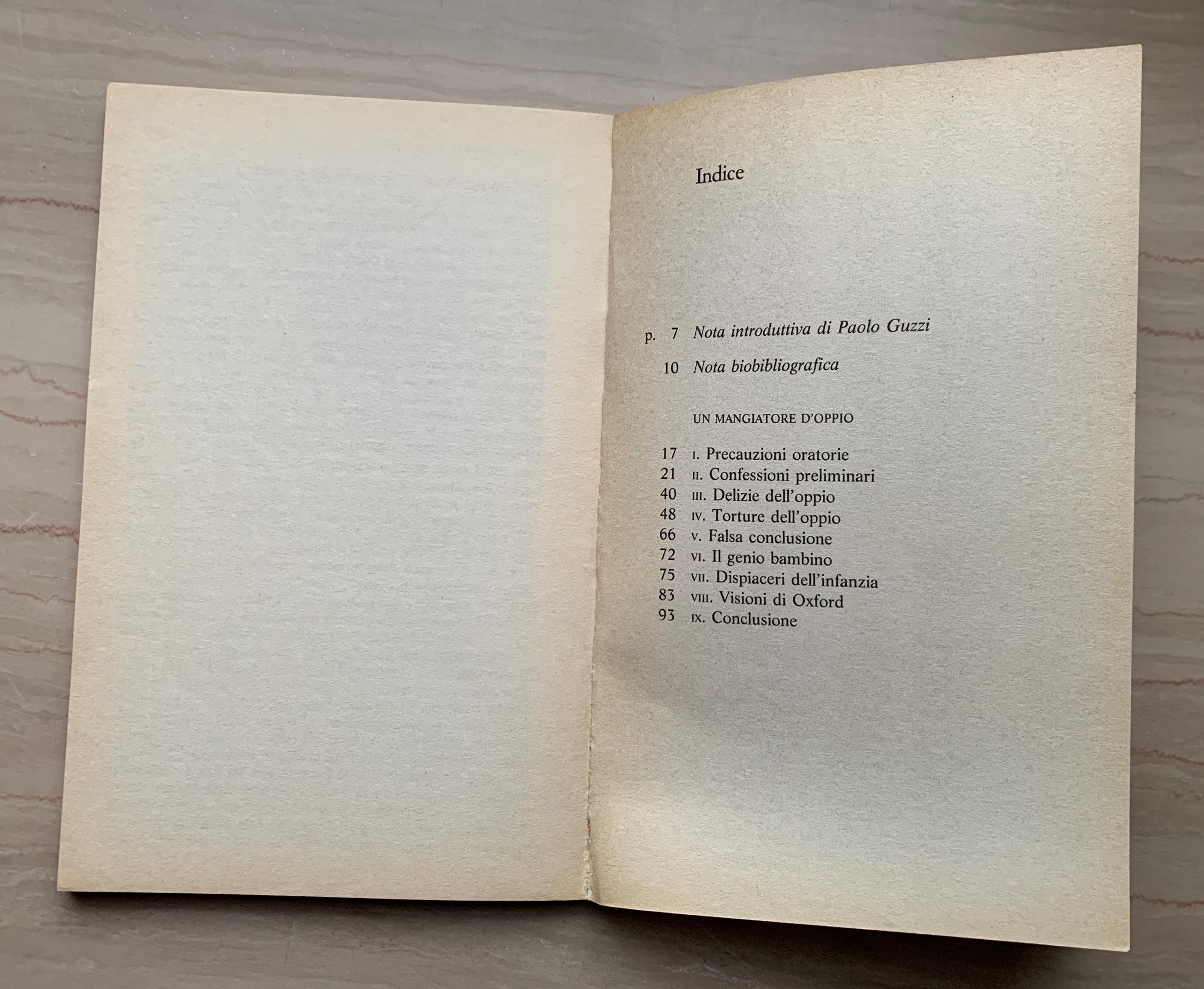 Un mangiatore d'oppio