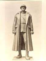 Due fotografie originali Bozzetto di Baroni Statua del Duca d'Aosta Monumento a Torino, datate 1935