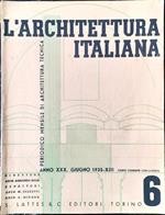 L' Architettura Italiana Giugno 1935 Lattes editori Torino