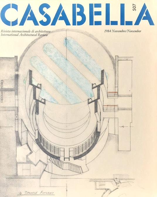 CASABELLA rivista di Architettura N°507 Novembre 1984 - Vittorio Gregotti - copertina