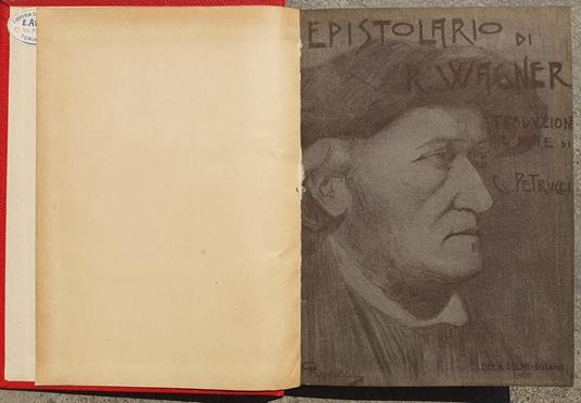 Epistolario di Wagner Editore Solmi Milano 1907 - Richard Wagner - copertina