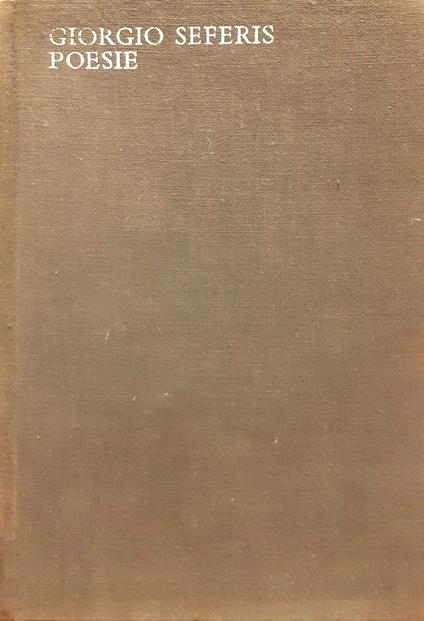 Poesie Lo Specchio i Poeti del nostro tempo Mondadori III Ed. 1964 - Giorgio Seferis - copertina