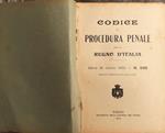 Codice di Procedura Penale per il Regno D'italia legge 20 del 1912