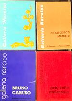 Quattro cataloghi invito Galleria Narciso Torino anni '60/'70