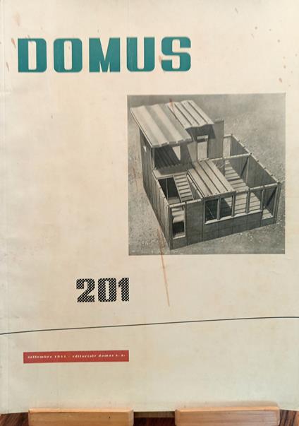 DOMUS n° 201 settembre 1944 - copertina