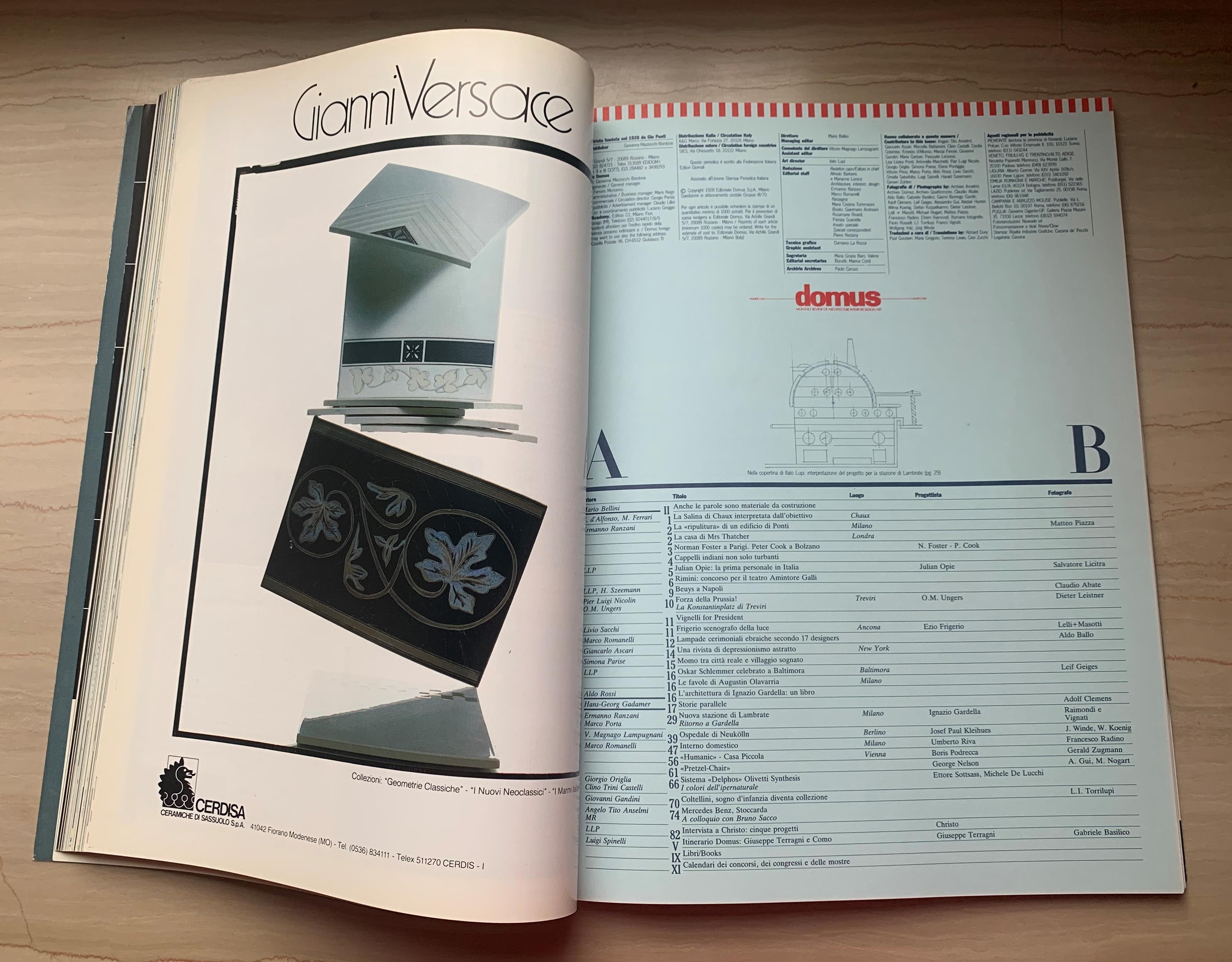 domus. Monthly Review of Architecture Interiors Design Art marzo 1986 numero 670