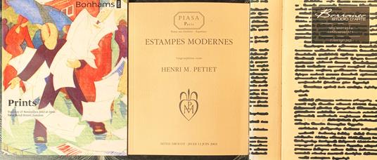 Tre cataloghi Aste internazionali Prints e Arte moderna - copertina