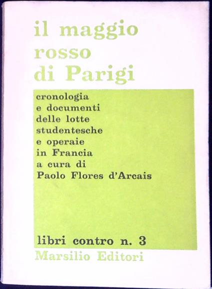 Il Maggio Rosso Di Parigi - Paolo Flores D'Arcais - copertina