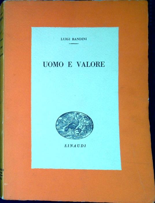 Uomo e valore - Luigi Bandini - copertina
