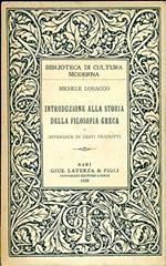 Introduzione alla storia della filosofia greca