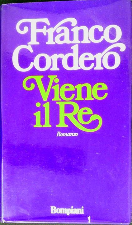 VIENE IL RE - Franco Cordero - copertina