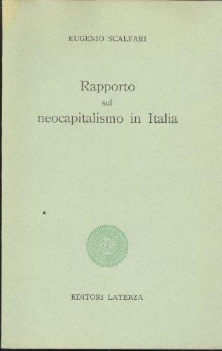 Rapporto sul neocapitalismo in Italia - Eugenio Scalfari - copertina