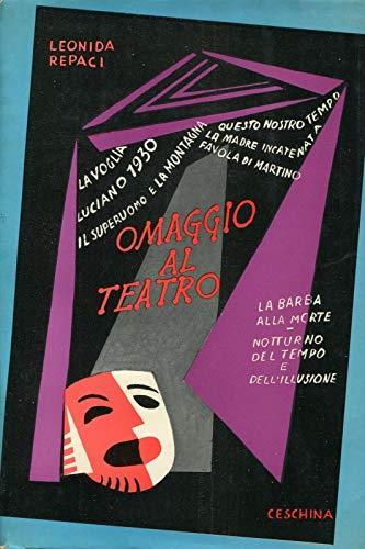 Omaggio al teatro - Leonida Rèpaci - copertina