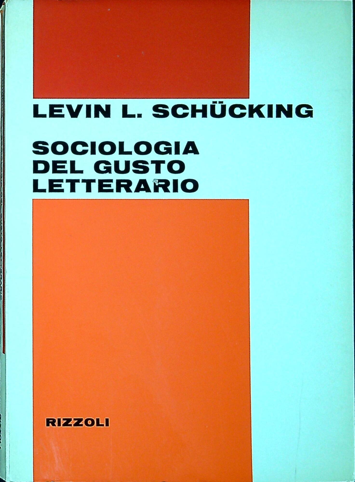 Sociologia del gusto letterario