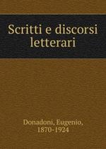 Scritti E Discorsi Letterari