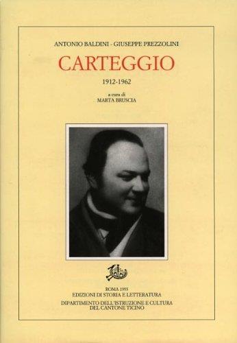 Carteggio 1912-1962 - Marta Bruscia - copertina