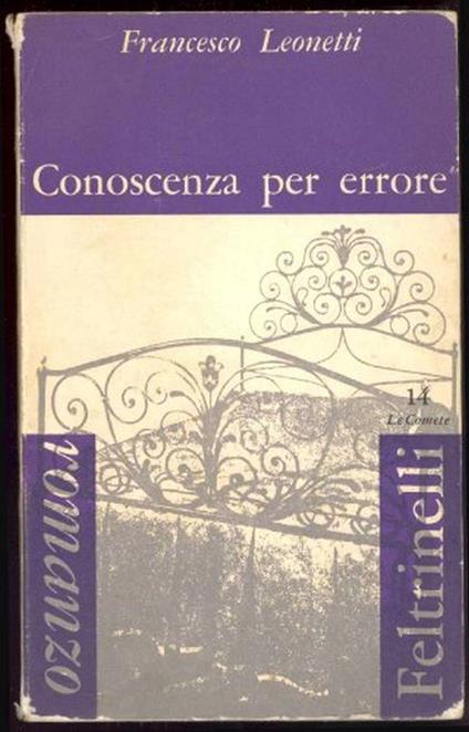 Conoscenza per errore - Francesco Leonetti - copertina