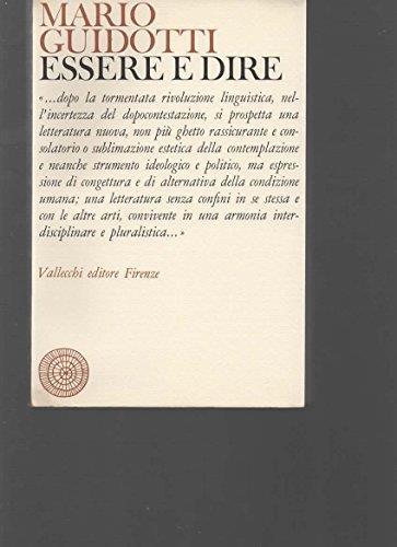 Essere e dire - Mario Guidotti - copertina