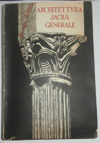 Architettura Sacra Generale - copertina