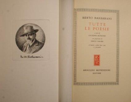 Tutte le poesie - Berto Barbarani - copertina