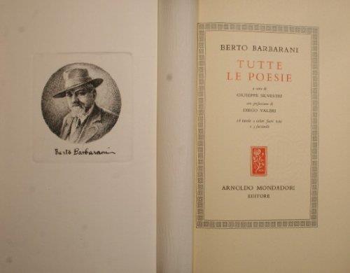 Tutte le poesie - Berto Barbarani - copertina