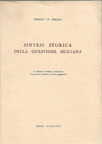 sintesi storica della questione siciliana - Enrico La Loggia - copertina