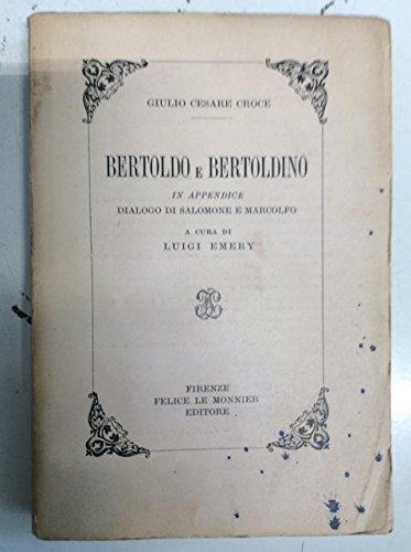 Bertoldo e Bertoldino - Giulio Cesare Croce - copertina