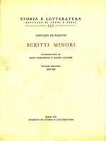 Scritti minori. 2: 1892-1905