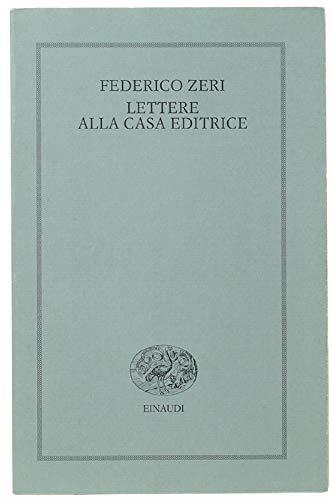 Lettere alla casa editrice