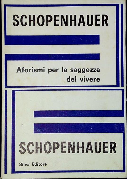 Aforismi sulla saggezza del vivere - Arthur Schopenhauer - copertina