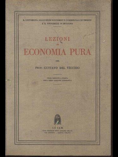Lezioni di Economia Pura - Gustavo Del Vecchio - copertina