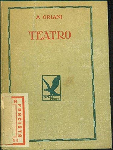 Teatro - Alfredo Oriani - copertina
