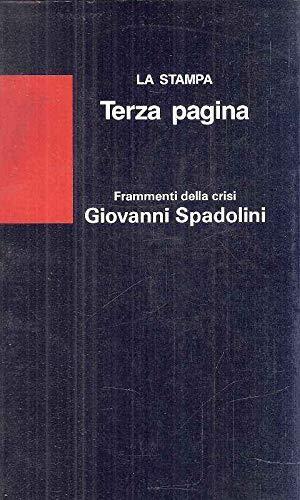 Frammenti della crisi - Giovanni Spadolini - copertina