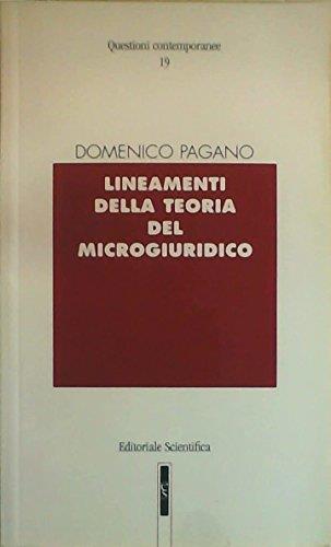 Lineamenti della teoria del microgiuridico - Domenico Pagano - copertina