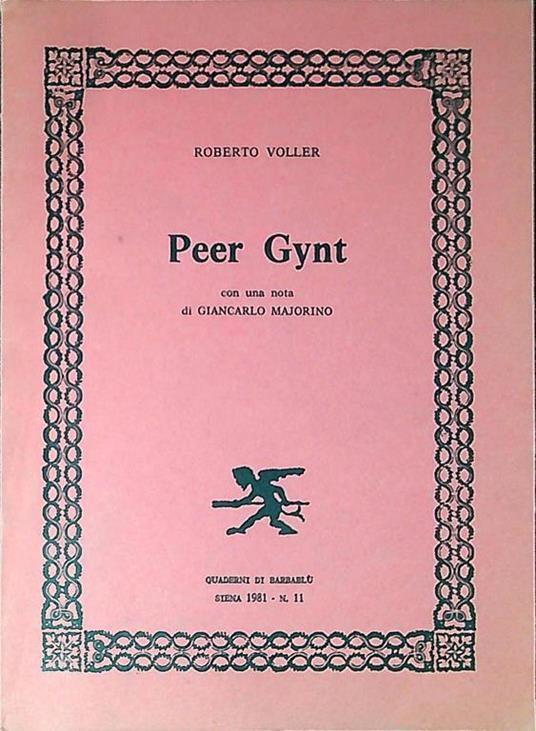 Peer Gynt - copertina