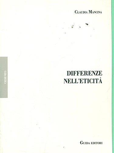 Differenze nell'eticità. Amore famiglia società civile in Hegel - Claudia Mancina - copertina