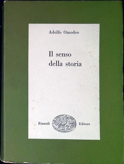 Il senso della storia - Adolfo Omodeo - copertina