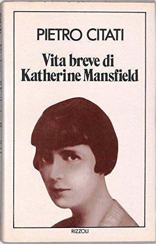 Vita breve di Katherine Mansfield - Pietro Citati - copertina